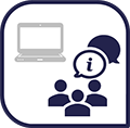 icon for online resources in information provision