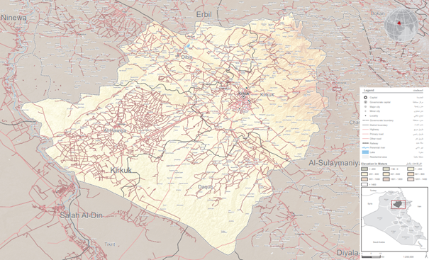 Kirkuk map