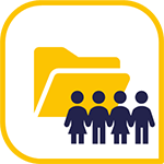 icon presenting children going through the asylum procedure