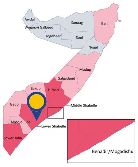 2022 CG SOMALIA region of lower shabelle - high level of indiscriminate violence