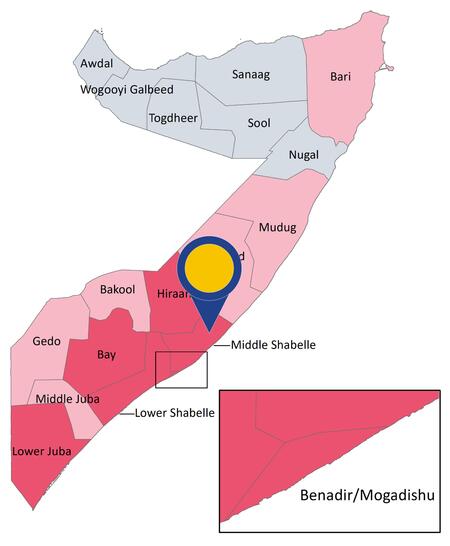 2022 CG SOMALIA region of middle shabelle - high level of indiscriminate violence