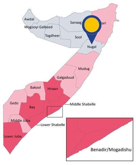 2022 CG SOMALIA region of Nugal -no real risk of indiscriminate violence
