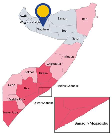 2022 CG SOMALIA region of Todheer - no real risk of indiscriminate violence