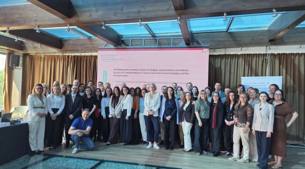 Group photo from the Regional Steering Committee meeting in Budva, Montenegro, bringing together the European Commission, all six Western Balkan partners, and programme implementing agencies Frontex, EUAA, IOM, and UNHCR.