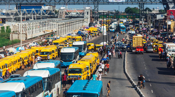 Traffic in Nigerian City 