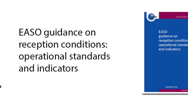 Image for EASO Guidance on reception conditions: operational standards and indicators