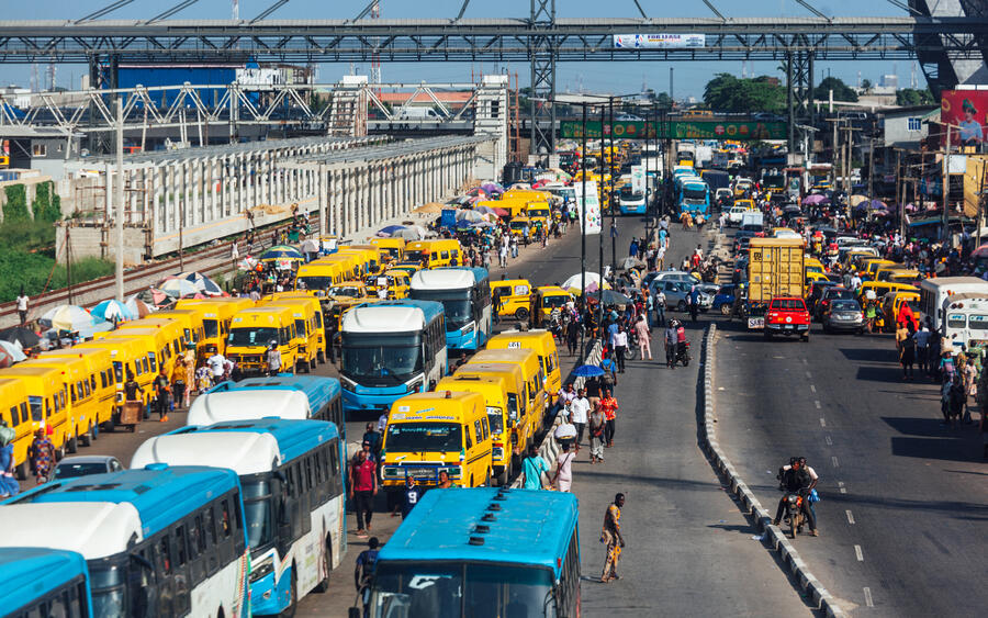 Traffic in Nigerian City 