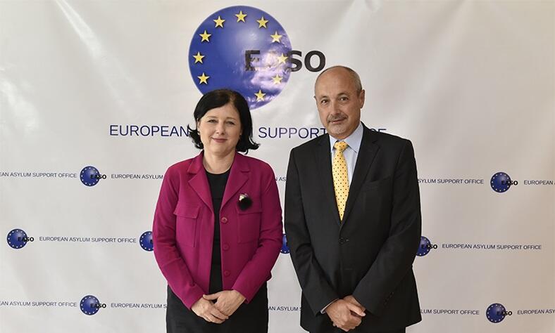 Image for Visit of the European Commissioner for Justice, Consumers and Gender Equality, Ms Věra Jourová to EASO Headquarters in Malta, Valletta